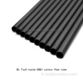 Tube de fibre de carbone mat mate de 1000 mm pour le sport